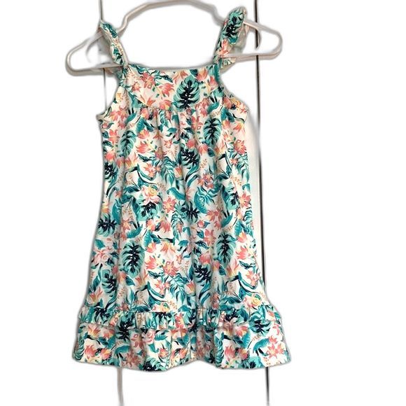 TOMMY BAHAMA Tropical Floral Sleeveless Dress Girls 5T - Picture 1 of 13